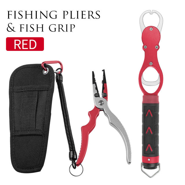Aluminum Alloy Fishing Grip Pliers. Stainless Steel Fish Gripper, Hook –  The Fishing Nook