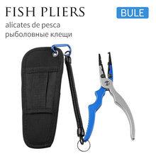 Load image into Gallery viewer, Aluminum Alloy Fishing Grip Pliers. Stainless Steel Fish Gripper, Hook Recover And Line Cutter