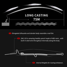 Load image into Gallery viewer, Needle-fish Sinking Pencil Fishing Lure
