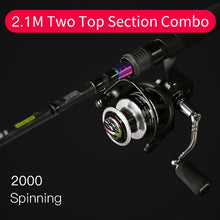Load image into Gallery viewer, Kingdom KING II Spinning Combo Rod Reel Set 2 pc top section and 2 pc Power Set