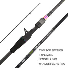 Load image into Gallery viewer, Kingdom KING II Spinning Combo Rod Reel Set 2 pc top section and 2 pc Power Set