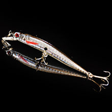 Load image into Gallery viewer, 5PC Minnow Wobblers Lure 3D Eyes Hard Plastic Lures Crankbait