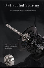 Load image into Gallery viewer, HE-150 Bait casting Reel 6+1BB 6.6:1 Right or Left Handle Fishing Reel For Deep Sea Fishing