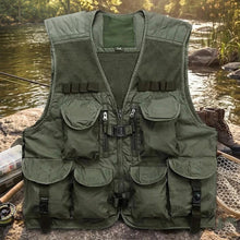 Load image into Gallery viewer, 10-Pocket Breathable Mesh Fishing Vest