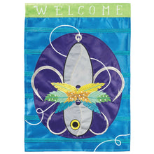 Load image into Gallery viewer, Fleur De Lis Fishing Lure Flag Garden