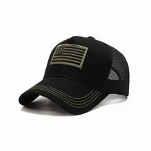 Load image into Gallery viewer, American Flag Trucker Hat with Adjustable Strap