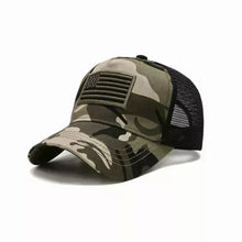 Load image into Gallery viewer, American Flag Trucker Hat with Adjustable Strap