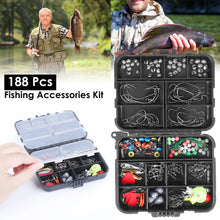 Load image into Gallery viewer, 188Pcs Fishing Accessory Kit Portable Fishing Set