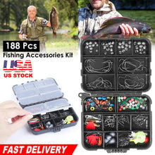 Load image into Gallery viewer, 188Pcs Fishing Accessory Kit Portable Fishing Set
