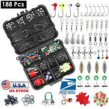 Load image into Gallery viewer, 188Pcs Fishing Accessory Kit Portable Fishing Set