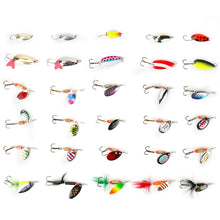 Load image into Gallery viewer, 30Pcs Fishing Lures Kit Metal Spoon Lures Hard Spinner