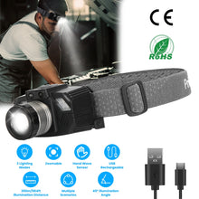 Load image into Gallery viewer, Motion Sensor LED HeadLamp