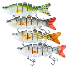 Load image into Gallery viewer, 4Pcs 10cm/20g Bass Fishing Lure 6 Segment Multi