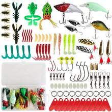 Load image into Gallery viewer, 94Pcs Fishing Lures Kit Soft Plastic Fishing Baits Set