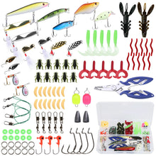 Load image into Gallery viewer, 101Pcs Fishing Lures Kit Soft Plastic Fishing Baits Set