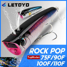 Load image into Gallery viewer, LETOYO Rock Pop Topwater Popper (8.5–30g)