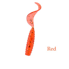 Load image into Gallery viewer, Curly-Tail Soft Grub Worms, 20- or 30-Pack (4cm or 6cm)