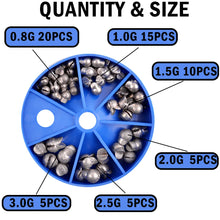 Load image into Gallery viewer, 60-Piece Split Shot Weight Set