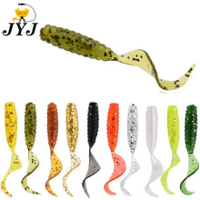 Load image into Gallery viewer, Curly-Tail Soft Grub Worms, 20- or 30-Pack (4cm or 6cm)