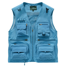 Load image into Gallery viewer, Men's Lightweight Multi-Pocket Fishing Vest