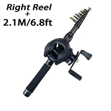 Load image into Gallery viewer, Portable Telescopic Travel Rod Reel Combo 1.5–2.4m