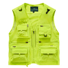Load image into Gallery viewer, Men's Lightweight Multi-Pocket Fishing Vest