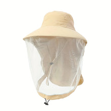 Load image into Gallery viewer, UV Face Cover Fishing Hat