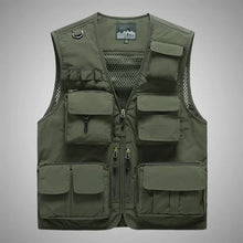 Load image into Gallery viewer, Breathable Mesh Multi-Pocket Outdoor Vest (M–7XL)