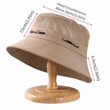 Load image into Gallery viewer, Mesh Breathable Fishing Bucket Hat