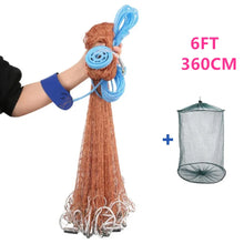 Load image into Gallery viewer, Hand-Throw Cast Net with Sinkers