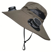 Load image into Gallery viewer, Solar Fan Fishing Hat