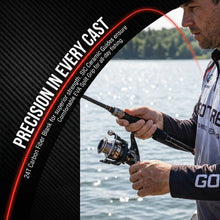 Load image into Gallery viewer, Lightweight Carbon Fiber Travel Rod Reel Combo