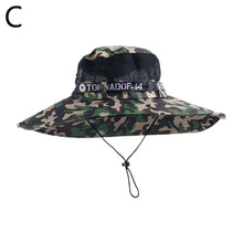 Load image into Gallery viewer, Wide Brim Mesh Fishing Bucket Hat