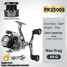 Load image into Gallery viewer, PROBEROS Spinning Reel – 7+1 Bearings Dual Handle