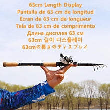 Load image into Gallery viewer, Carbon Fiber Telescopic Lure Rod – Medium Power (~11 lb)