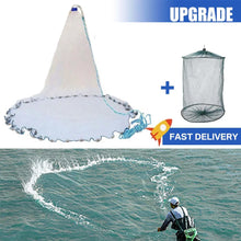 Load image into Gallery viewer, Hand-Throw Cast Net with Sinkers