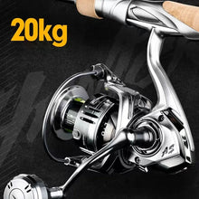 Load image into Gallery viewer, High-Drag Stainless Metal Spinning Reel (2000–6000)