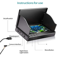 Load image into Gallery viewer, FOURQ Handheld 1080P Fish Finder Camera