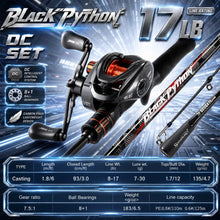Load image into Gallery viewer, Sougayilang Baitcasting Rod Reel Combo 17LB Drag