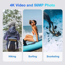 Load image into Gallery viewer, 4K Waterproof Dual-Screen Underwater Camera