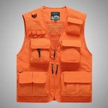 Load image into Gallery viewer, Breathable Mesh Multi-Pocket Outdoor Vest (M–7XL)