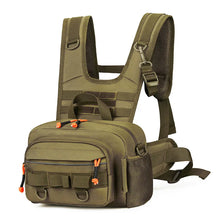Load image into Gallery viewer, Tactical Fishing Chest Pack with Rod Holder