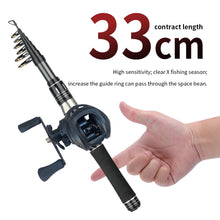 Load image into Gallery viewer, Sea Fishing Telescopic Rod &amp; Reel Combo, 1.5–2.4m