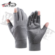 Load image into Gallery viewer, WALK FISH Fleece Winter Fishing Gloves