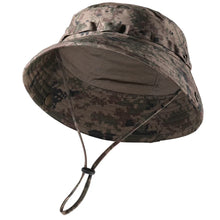 Load image into Gallery viewer, Camo Tactical Fishing Boonie