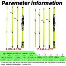 Load image into Gallery viewer, Carbon Fiber Travel Lure Rod – 4/5 Section (1.8–2.1m)