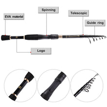 Load image into Gallery viewer, Sougayilang Compact Telescopic Carbon Rod (1.8–2.4m)