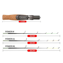 Load image into Gallery viewer, JOHNCOO 50cm Ice Fishing Rod with Cork Handle