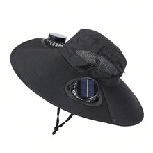 Load image into Gallery viewer, Solar Fan Fishing Hat