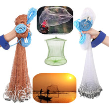Load image into Gallery viewer, Hand-Throw Cast Net with Sinkers